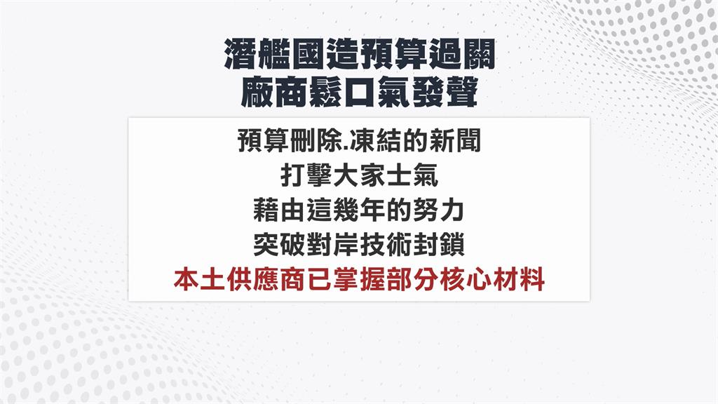 國造潛艦39億預算通過　何志偉：有人想動機密預算