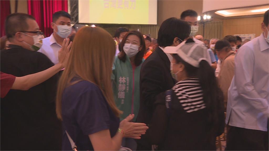 林靜儀陪同公投宣講　賴副幫拉票 挺林靜儀