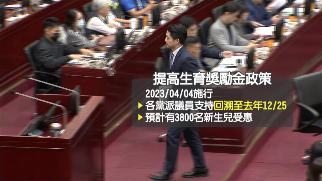 12／25後北市出生寶寶皆可領「生育獎勵」　蔣萬安：尊重議會