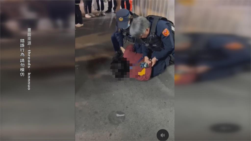 疑多次要求換貨遭報警處理! 婦人挑釁警遭壓制