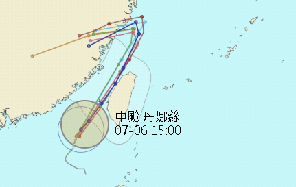 丹娜絲升級中颱「閃中央山脈」直衝台灣?專家急曝影響「若1情況」超罕見