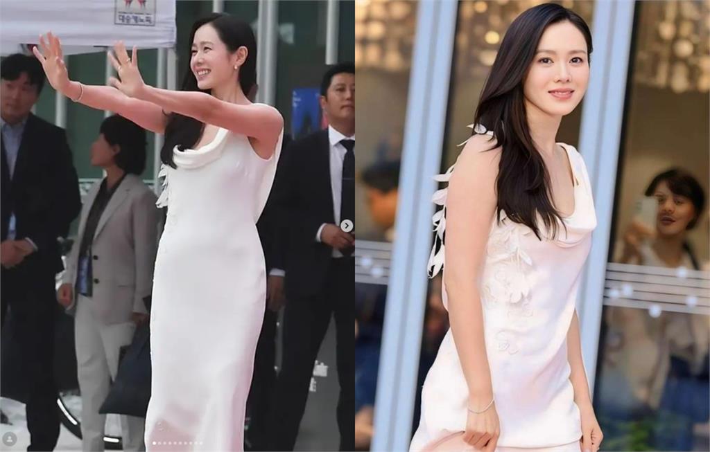 42歲孫藝真「純白緊身裙」登紅毯 「0贅肉、沒小腹」超仙氣場震撼全網