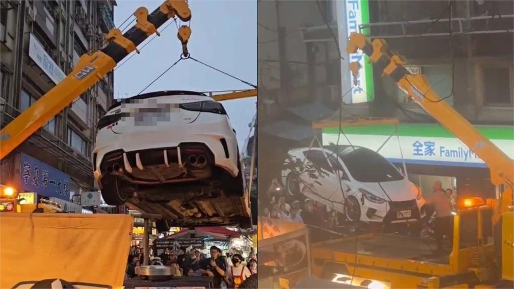 寧夏夜市「違停小哥哥」害攤販沒法做生意！警「霸氣拖吊」現場掀起猛烈掌聲