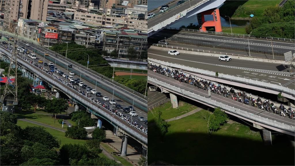 拆圓環改走福和橋竟陷「機車停車場」！20年台北人親揭慘況：公館塞回永和