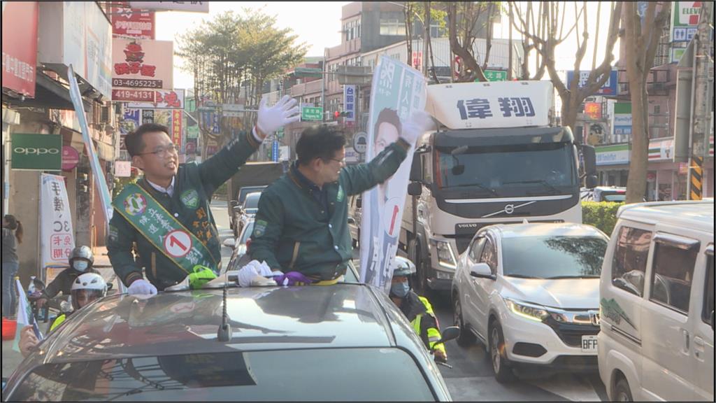 最後衝刺!母雞陪小雞衝刺 林佳龍合體劉仁照、彭俊豪車掃