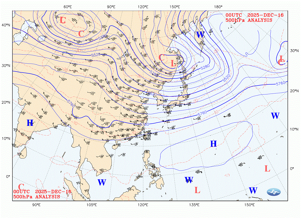 「高壓脊、低壓槽」決定天氣變化？鄭明典曬「高空天氣圖」解答了