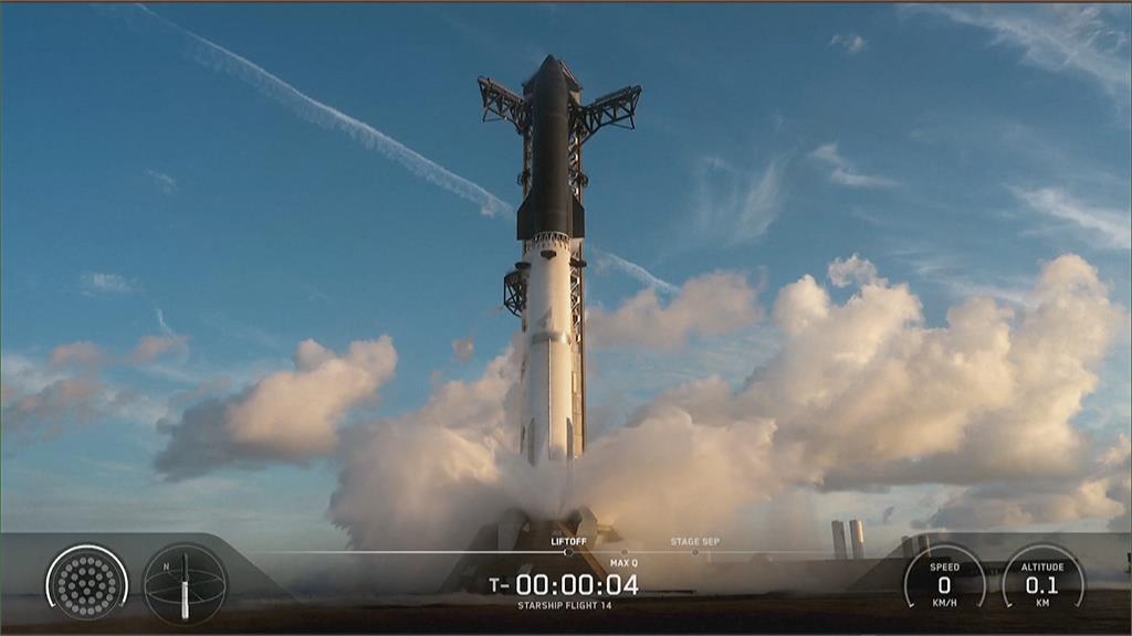 史上最大火箭升空！　SpaceX星艦首成功進入地球軌道