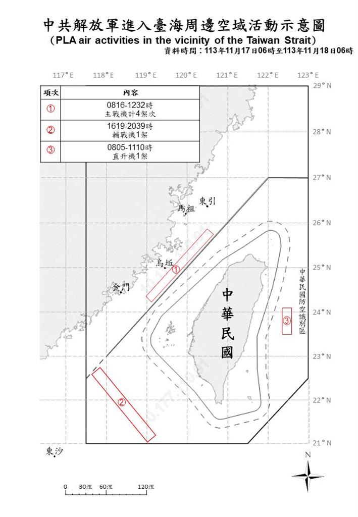 快新聞/還來!中國派12機艦擾台 2架次逾越海峽中線