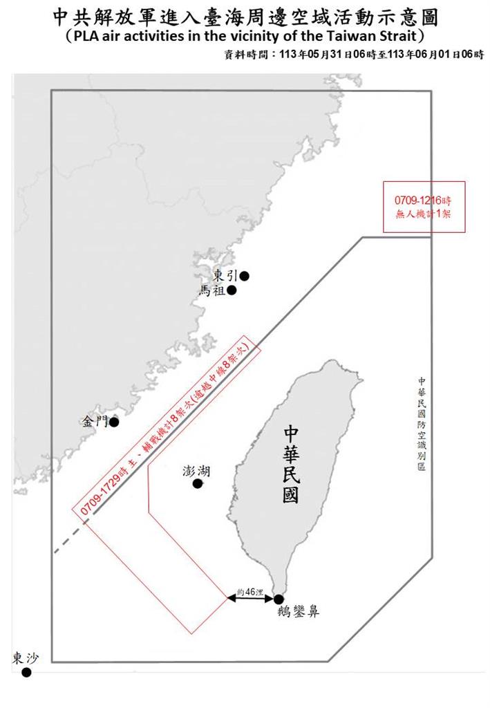快新聞／又來！國防部：中國9機6艦4 海警船擾台　最近距鵝鑾鼻僅46浬
