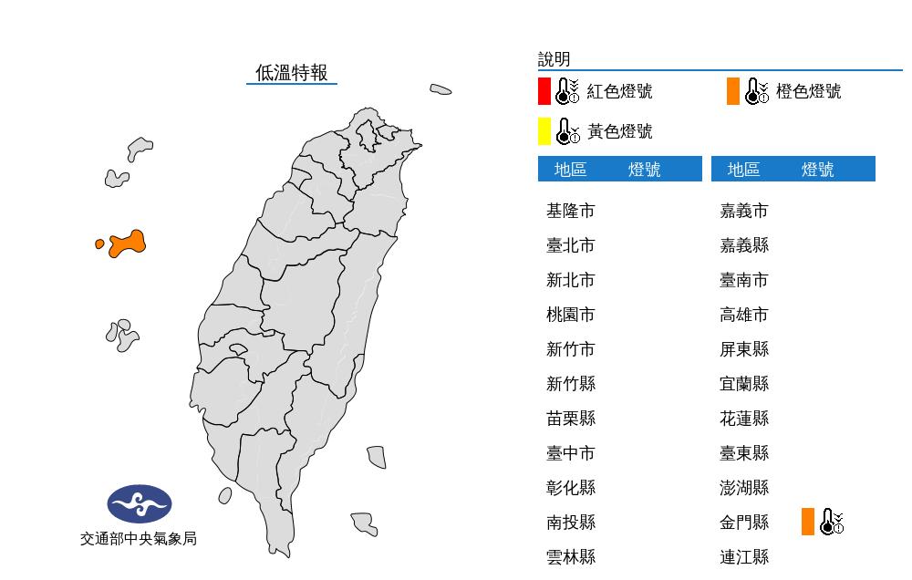 快新聞／4縣市大雨特報！　冷氣團來襲「這地方」亮低溫橙燈