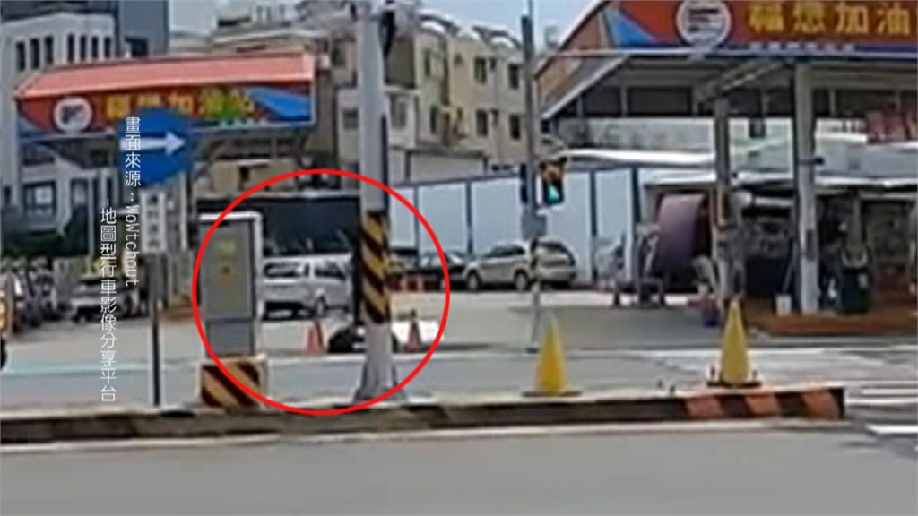 剎車失靈！駕駛憂波及無辜急閃車潮　撞破加油站圍牆