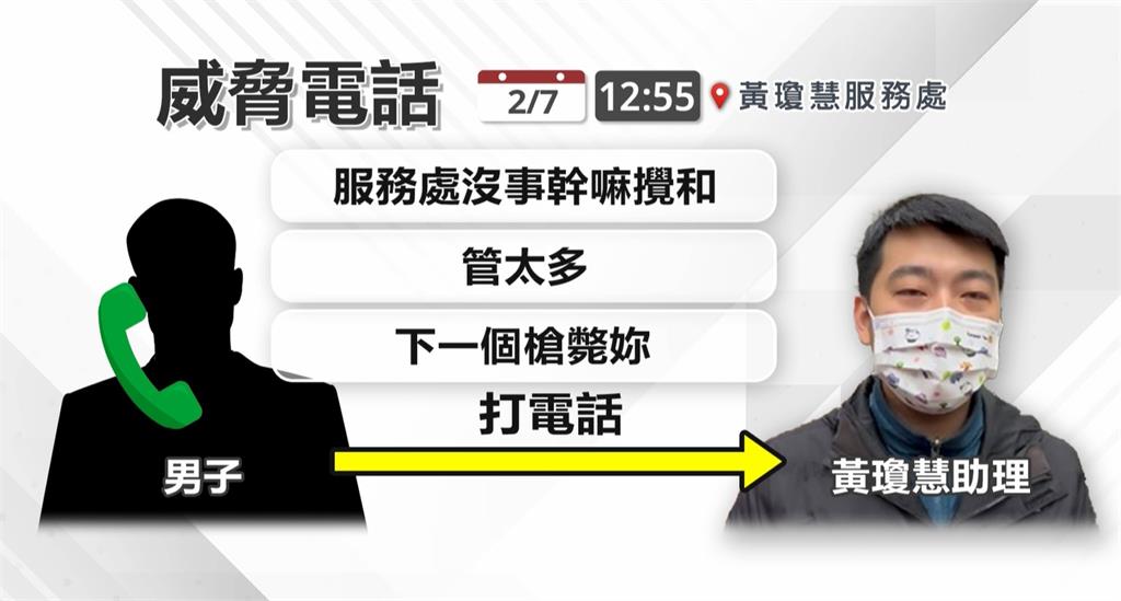 又有民代收死亡威脅! 桃園議員黃瓊慧遭恐嚇「下一個槍斃你」