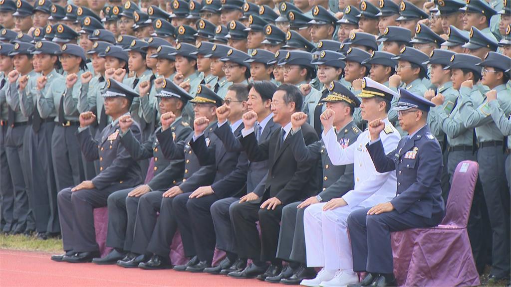 三軍士官新生聯合開學典禮 賴總統首度主持給出「3個勉勵」