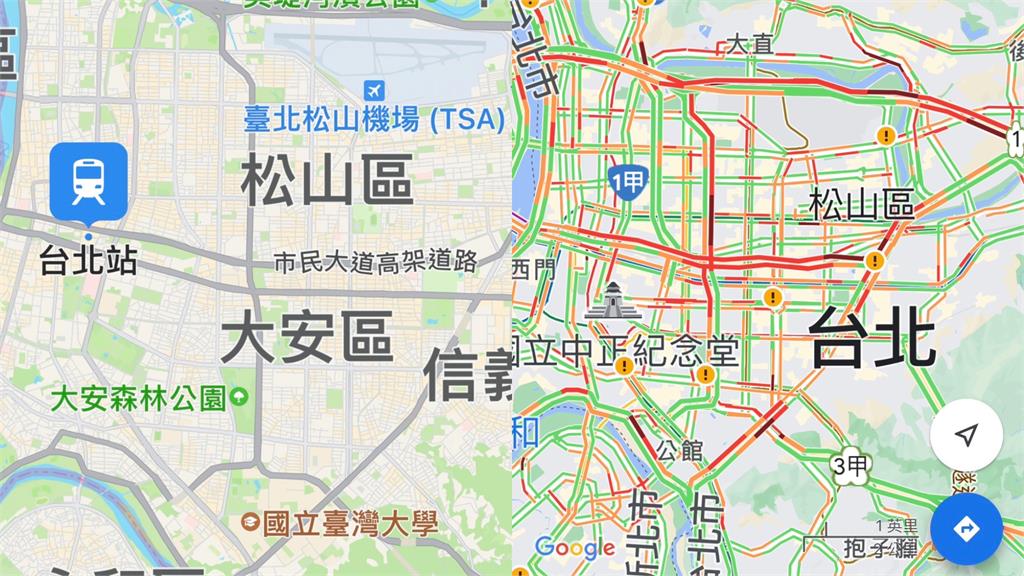 Google、Apple導航大戰你選哪一個?網推「它」的1功能:完勝對手