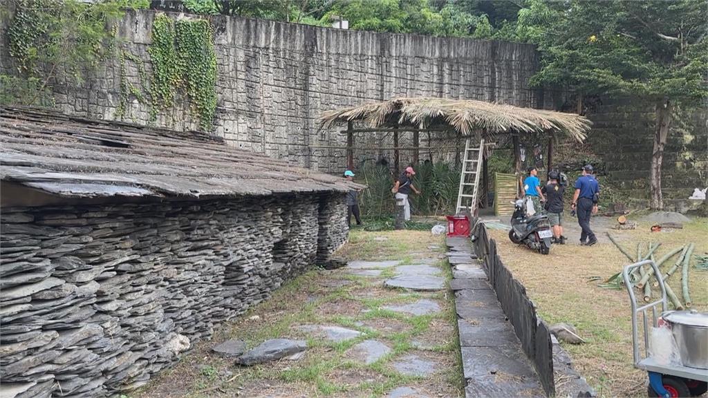 高雄萬山部落迎勇士祭 動員500人搭建勇士屋及營火