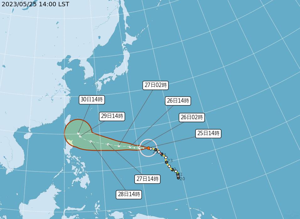 快新聞／「瑪娃」颱風最新路徑曝！　持續增強朝西偏西北移動