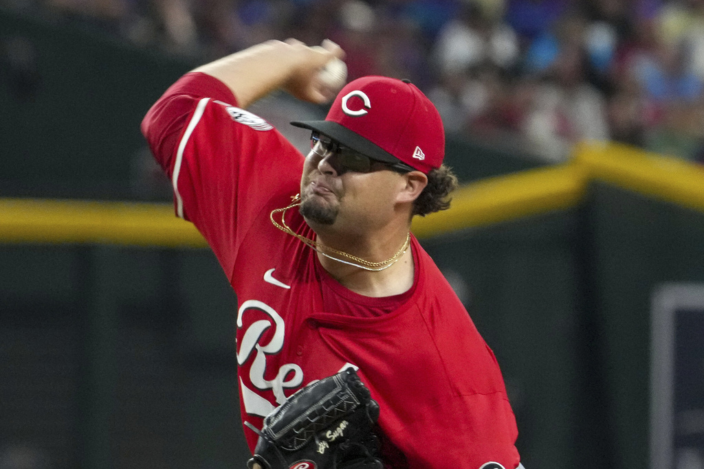 MLB(影)/紅人隊「大塊糖」來了!初登板飆5K最快球速跟大谷翔平一樣快