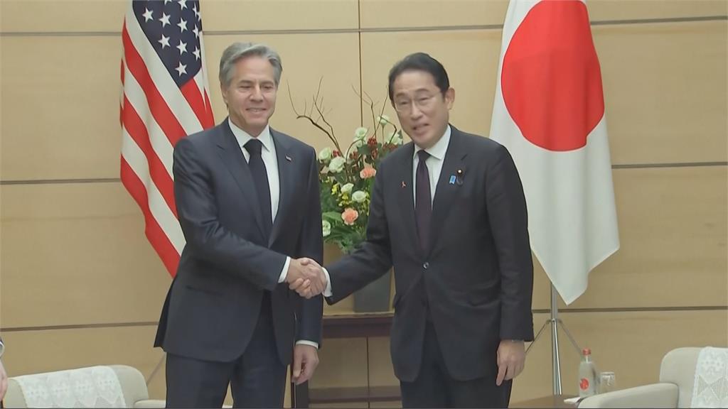 布林肯結束中東行抵東京參加G7 場外上百示威者抗議要求推動以哈停火