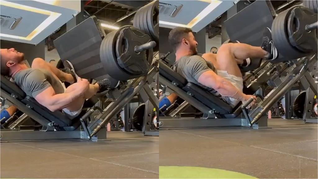 有片／肌肉壯哥挑戰400kg腿推突「啪」一聲！右腿「當場斷掉」痛苦嘶吼