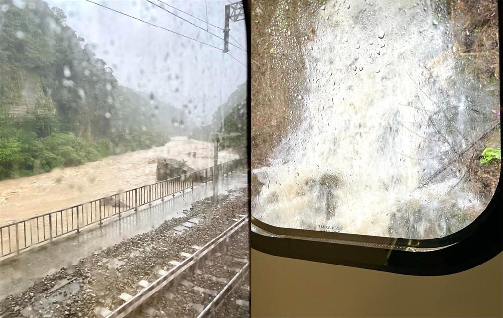 快新聞／大雨！台鐵猴硐=三貂嶺因落石誤點　黃金博物館「樓梯成瀑布」