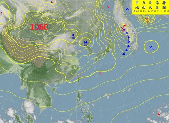 首波冷氣團將殺到「急凍12度」!鄭明典揭「冷高壓看起來很猛」到這等級
