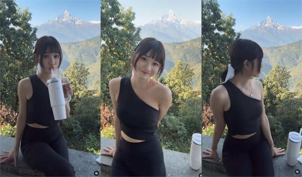 愛莉莎莎「瑜伽衣縮水」炸出SSR曲線！身材大進化「世界最高山脈」網震撼