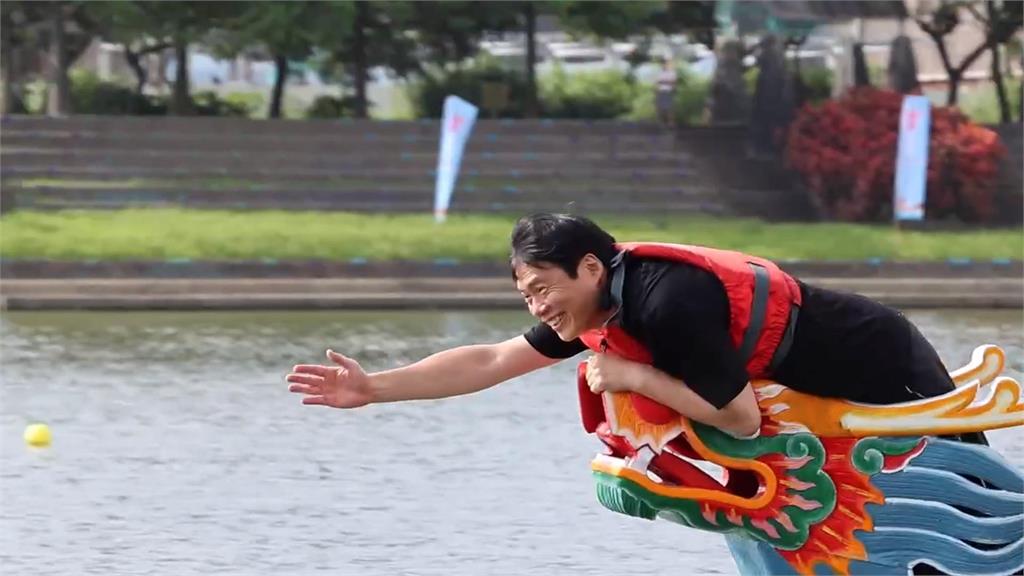 行程滿檔！宜蘭縣長參選人林國漳　首次挑戰龍舟奪標手