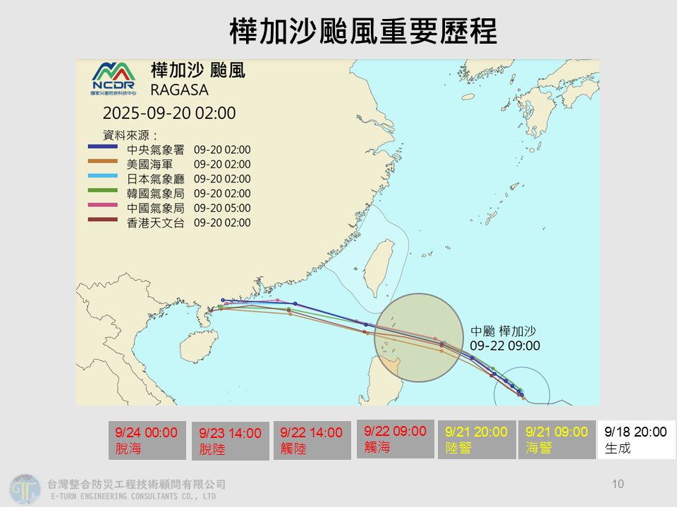 樺加沙恐成「強颱」估明日海、陸警齊發!專家:週一觸陸…「雨彈狂炸5天」