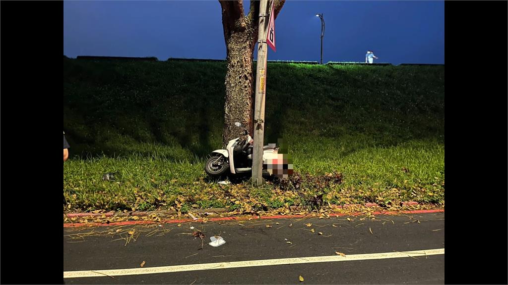 道路「高低落差」奪命？　騎士疑單手騎車自撞燈桿亡