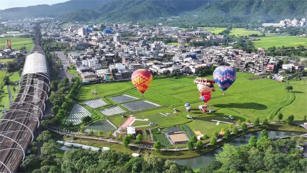 宜蘭冬山熱氣球嘉年華最後1天 逼真「Q版媽祖」吸引民眾搶拍
