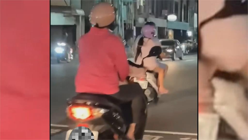 台南街頭直擊誇張景象　小孩騎車載大人...家長慘了！