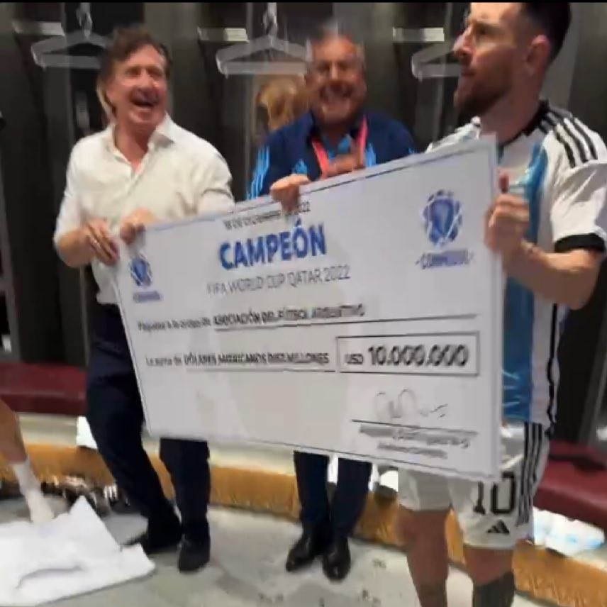 卡達世足／獎金領不完！阿根廷奪冠獲4200萬美元　南美足協再加碼