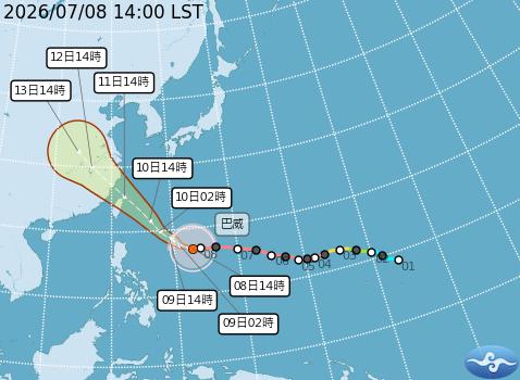 快新聞／颱風假有望？氣象署曝「巴威」離台最近時間點：恐有「長延時強降雨」