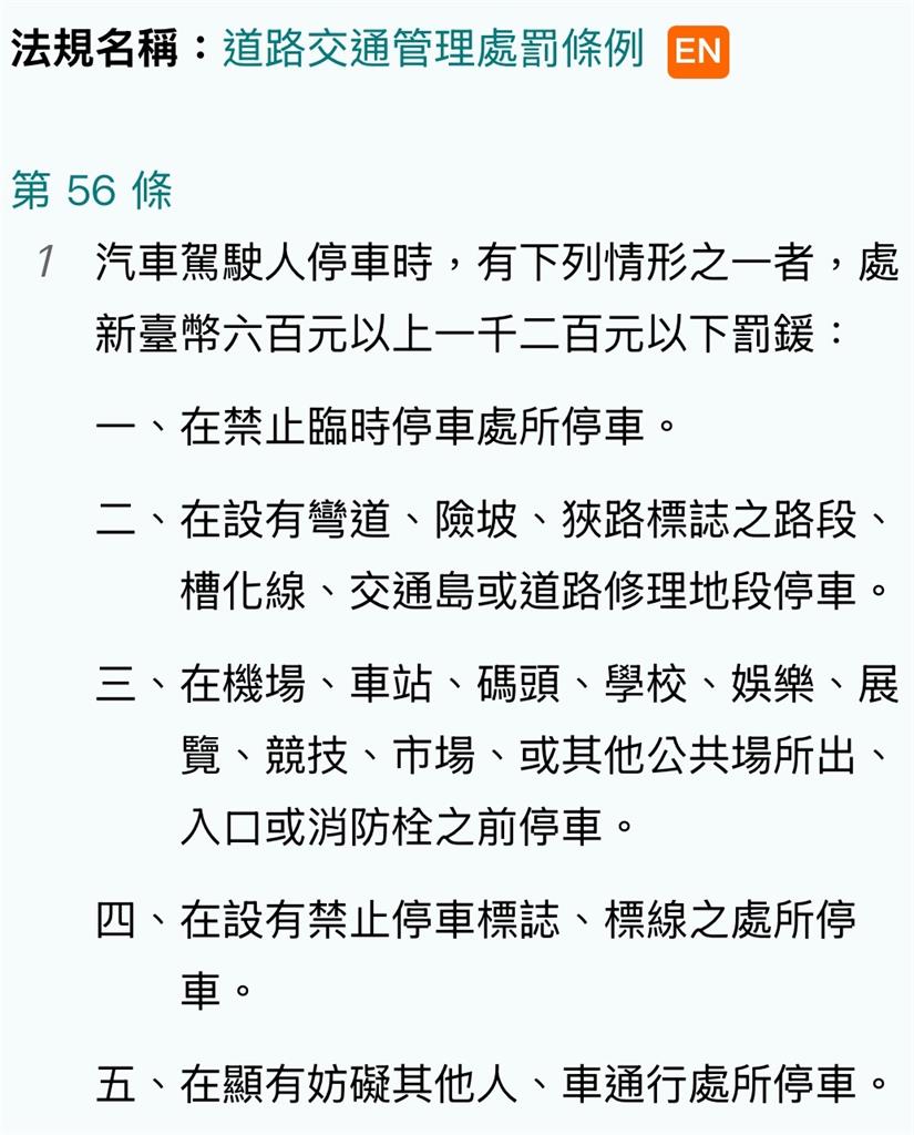 台中三寶違停「待轉區⭢停車格」遭罰!路人傻眼:旁邊就是駕訓班