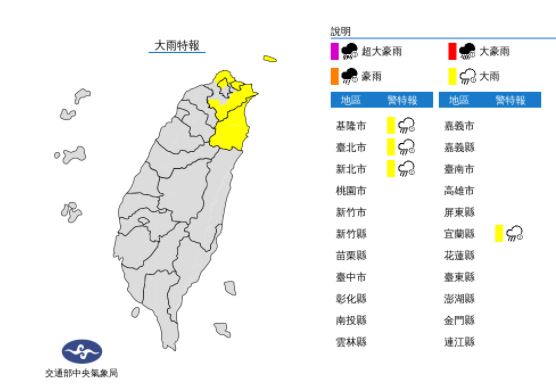 快新聞／今晨新北低溫17°C！　北台灣4縣市大雨特報、15縣市防10級強陣風