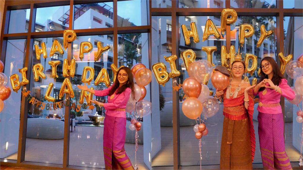 陳美鳳為摯友藍心湄飛泰國慶生！2人同穿傳統服飾「少女感」畫面曝光