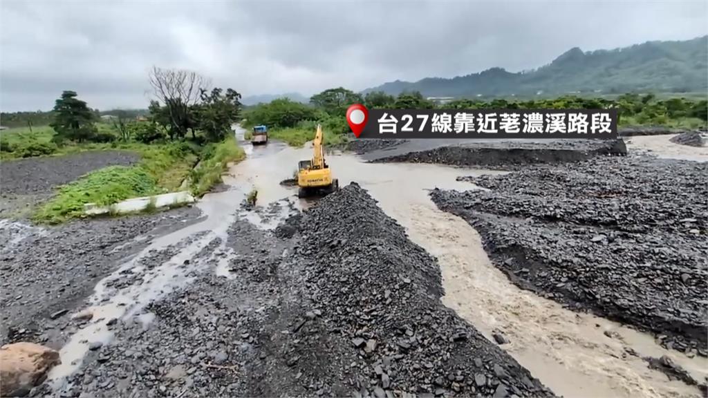 高雄山區慎防大雨釀災 桃源台27土石流、六龜溪水暴漲