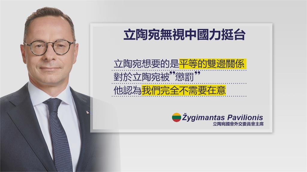 報復立陶宛與我友好 中國動作頻頻 美方譴責中國施壓 續挺立陶宛
