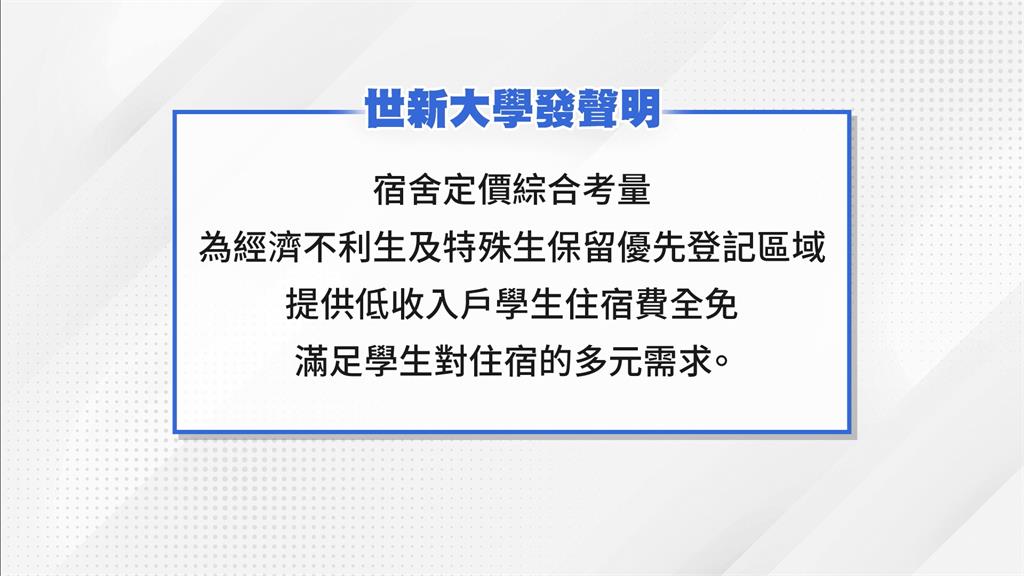 世新大學挑戰宿舍費天花板？　新宿舍單人房一學期要價九萬