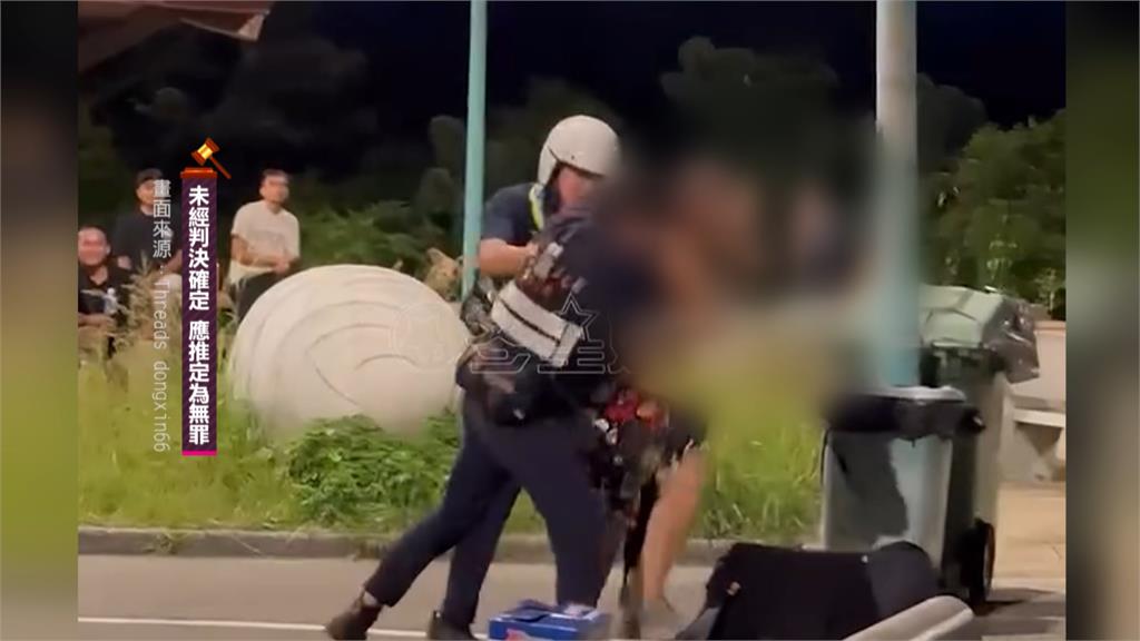 男深夜酒醉拿鐵棍敲擊廣場欄杆　被帶回派出所
