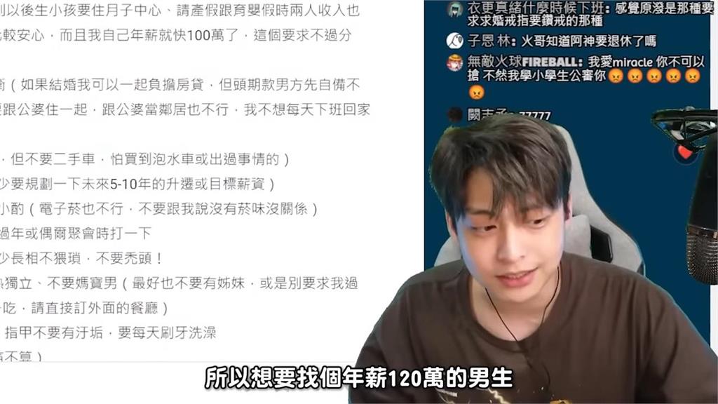 女列15擇偶條件徵友諷魯蛇太多　網紅見1事崩喊：要她幹嘛