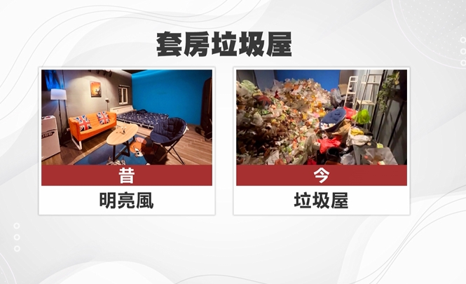 惡房客積欠租金! 破門驚見套房變垃圾屋