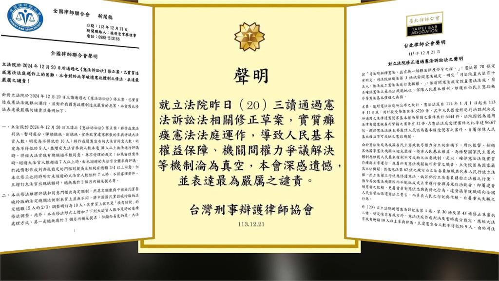 大法官人事案！傳國民黨團將全面封殺　2席否決8席恐癱瘓憲法法庭