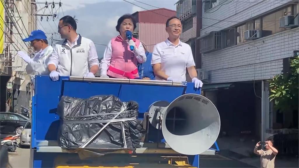 葉霸.鷹爸合體助攻台中罷團　朱立倫助陣楊瓊瓔車掃