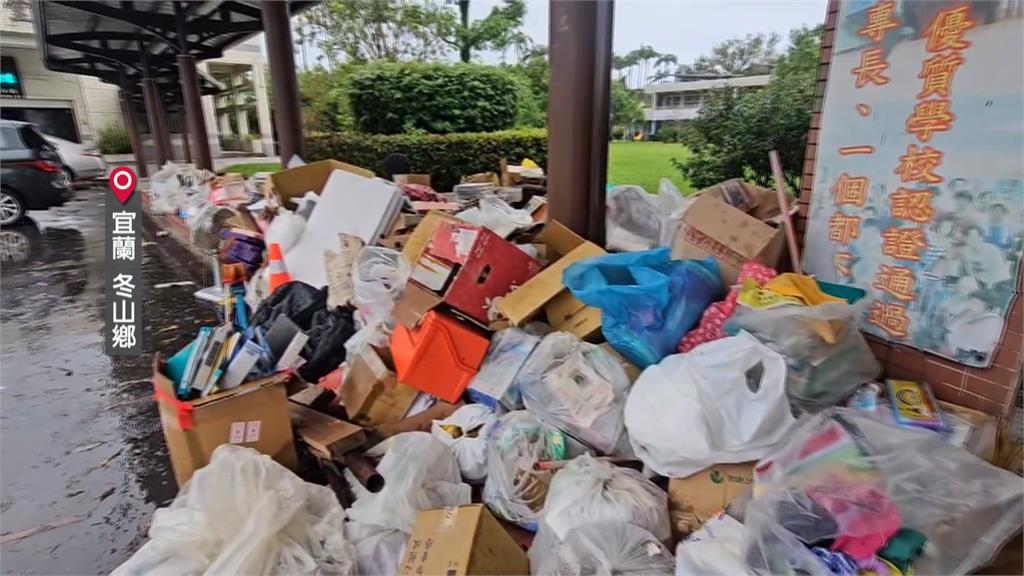 宜蘭武淵國小一樓校舍、桌椅全泡湯　　博愛幼兒園慘淹損失近百萬