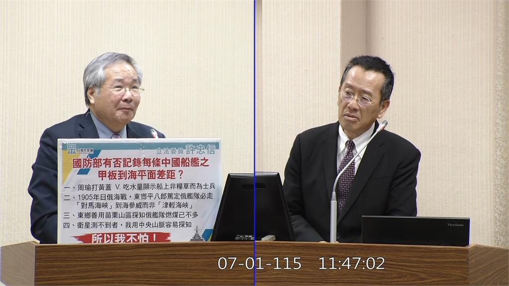 質詢提「沈一鳴殉職」開地獄哏！許忠信道歉改口 綠委：良心被狗啃？