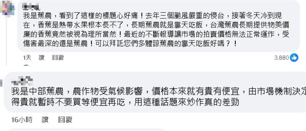 農民超痛心…王鴻薇怨香蕉「貴到像詐騙」被罵爆!反問:那麼貴不能發聲嗎?