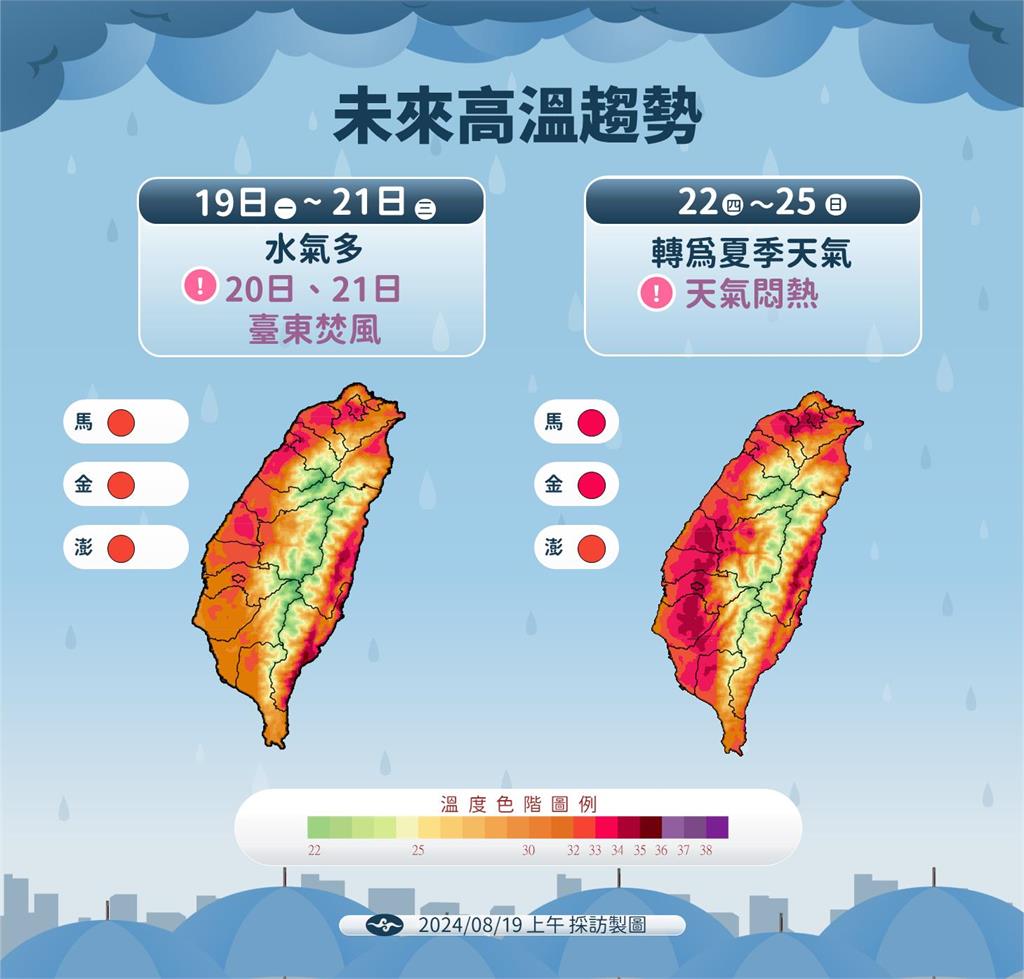 快新聞/西南風今增強!未來天氣3階段中南部防豪大雨 「這天」才放晴