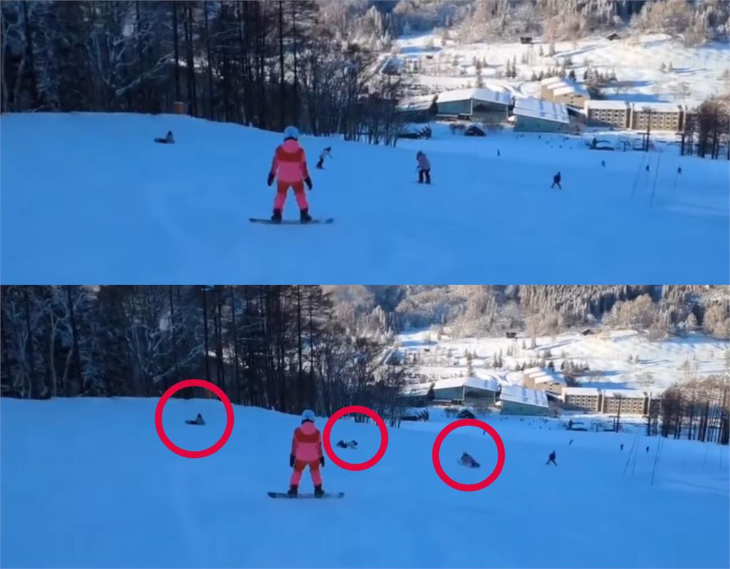 許瑋甯38秒滑雪片「氣場轟倒一排遊客」！網見「1細節」笑噴：攝影師更強