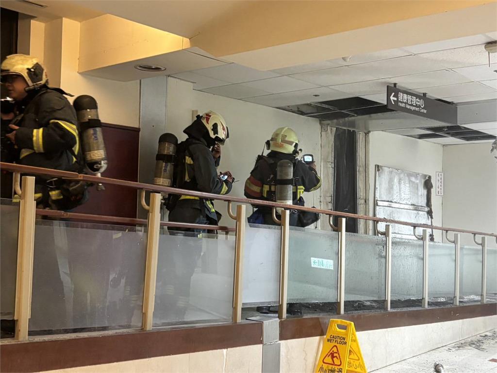 最新／台大醫院東址疑火警！「6樓空中花園」冒濃煙　院方緊急撲滅